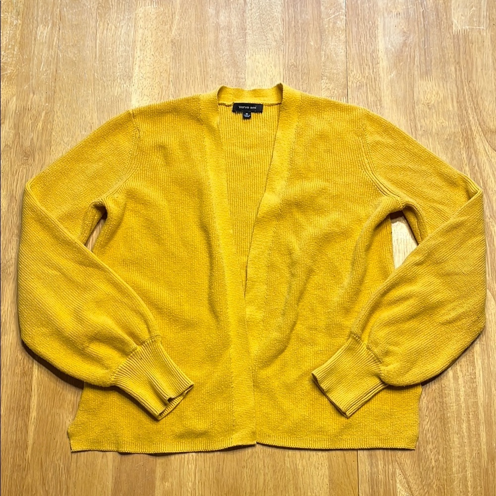 Verve Ami Mustard Yellow Cardigan
